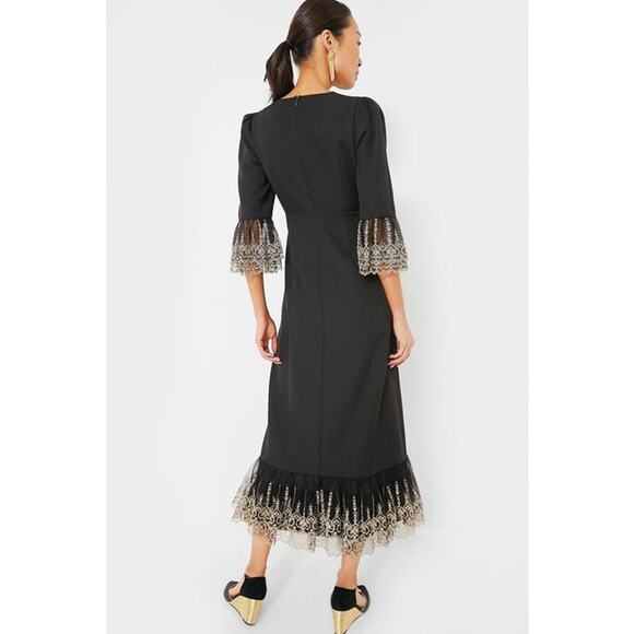 POMANDER PLACE Black Lillith Dress Size L NWT Retail $188 Tuckernuck - Picture 2 of 7